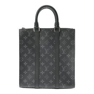 Louis Vuitton Monogram Eclipse Black Sac Plat Crossbody Bag Black Tote